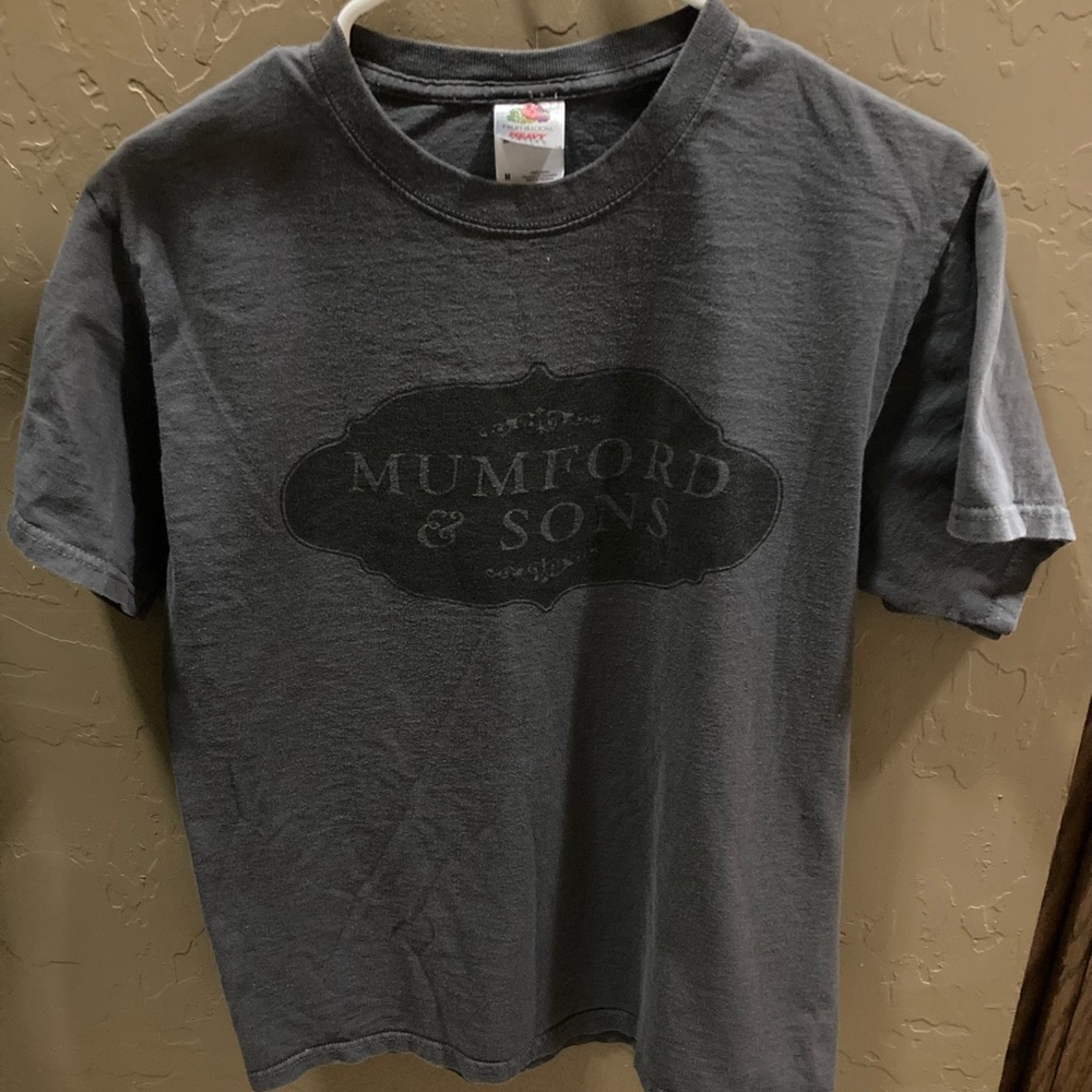 Mumford & Sons European Tour 2010. Graphic Tee - Gray Medium